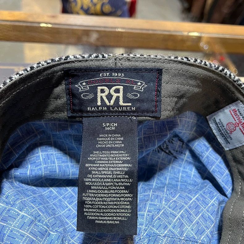RRL Ralph Lauren RRL Herringbone Wool Beret Cap - dmc Size ONE SIZE - 5 Thumbnail
