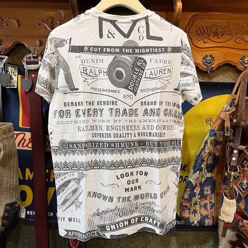 RRL Ralph Lauren RRL Double RL Ralph Lauren Short Sleeve T-Shirt - dmc Size US L / EU 52-54 / 3 - 2 Thumbnail