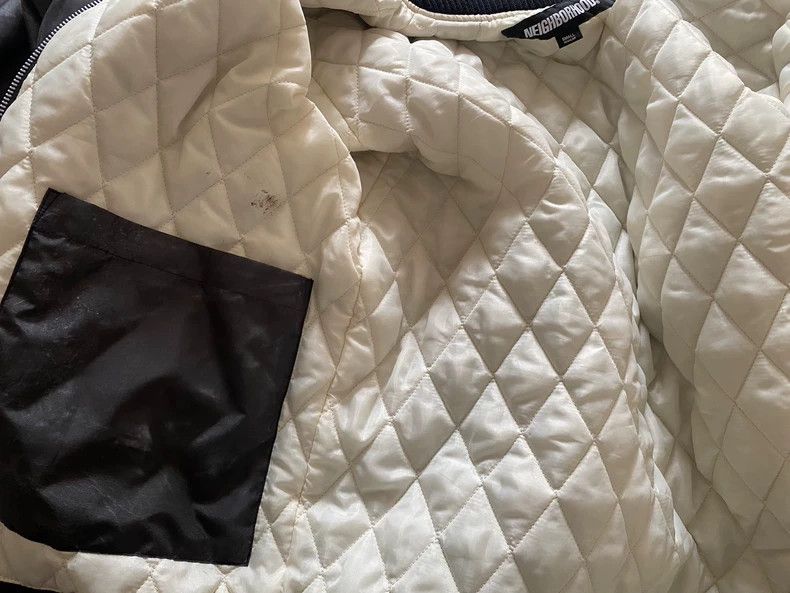 Neighborhood Neighborhood Digital Print Leather Bomber Jacket - dmc Size US S / EU 44-46 / 1 - 9 Thumbnail
