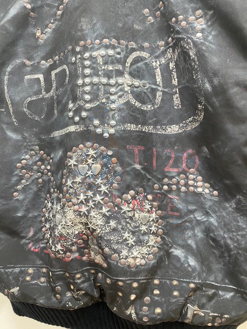 Neighborhood Neighborhood Digital Print Leather Bomber Jacket - dmc Size US S / EU 44-46 / 1 - 4 Thumbnail