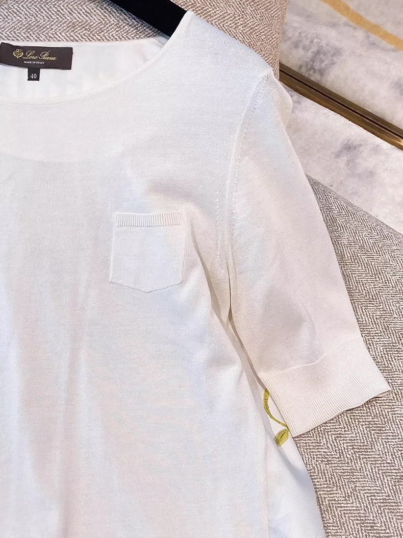 Loro Piana Loro Piana Silk Panel Short Sleeve Top - dmc Size US M / EU 48-50 / 2 - 3 Thumbnail