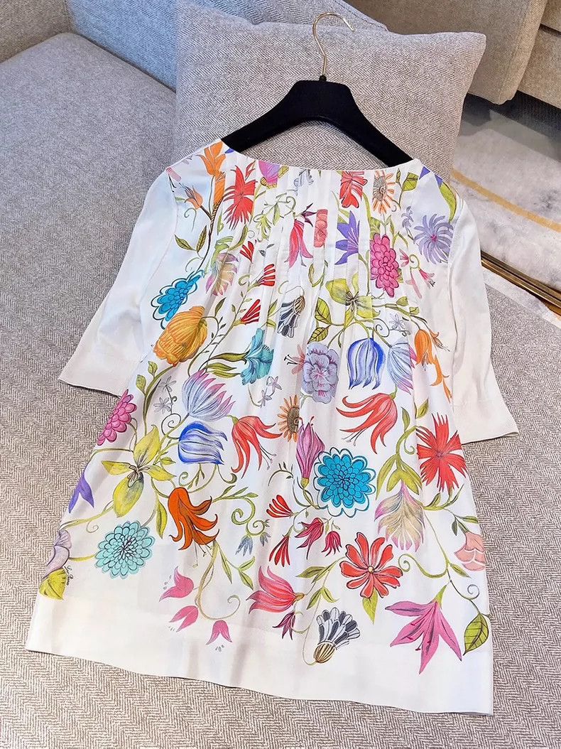 Loro Piana Loro Piana Silk Panel Short Sleeve Top - dmc Size US M / EU 48-50 / 2 - 2 Thumbnail