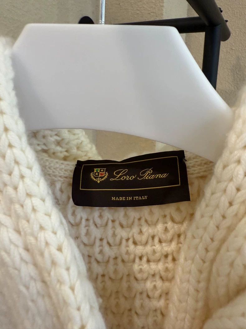 Loro Piana Loro Piana White Hooded Cardigan - dmc Size US L / EU 52-54 / 3 - 4 Thumbnail