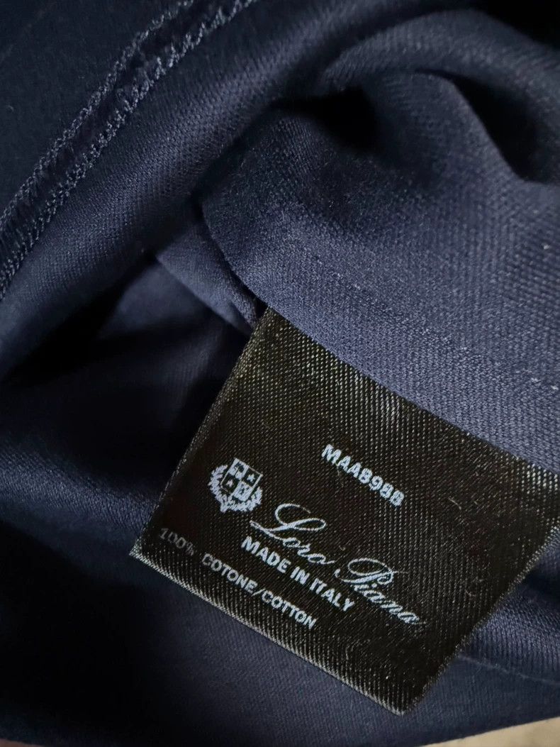 Loro Piana Loro Piana Navy Cotton T-Shirt - dmc Size US S / EU 44-46 / 1 - 3 Thumbnail