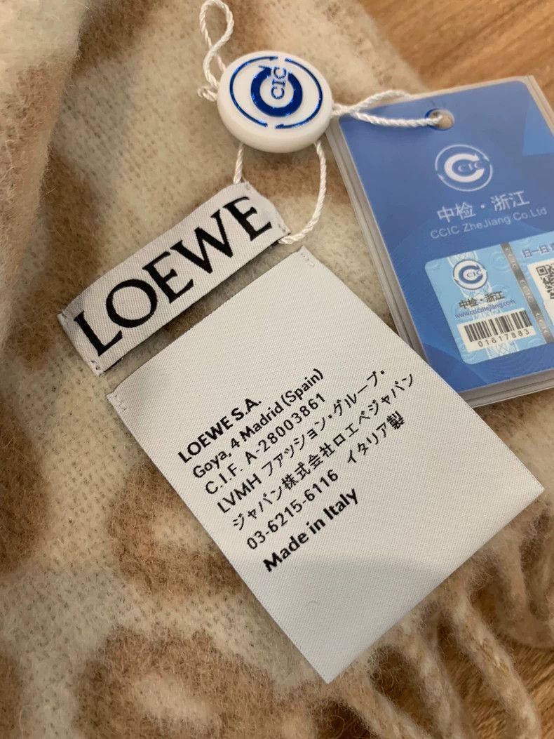 Loewe LOEWE Logo Print Cashmere Scarf - dmc Size ONE SIZE - 7 Thumbnail