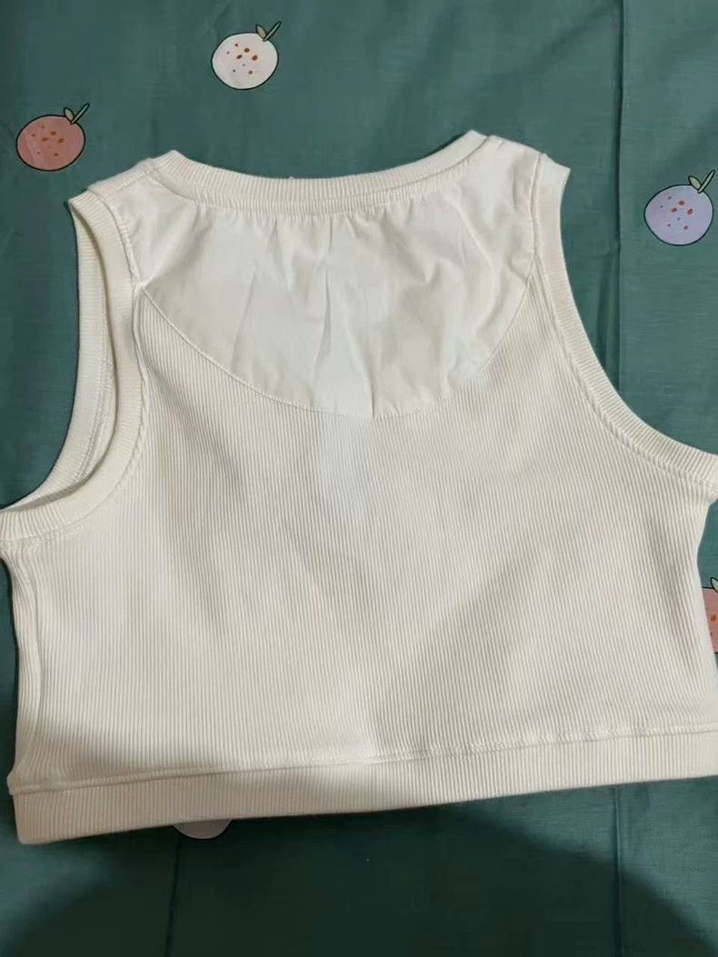 Loewe Loewe New White Crop Tank Top - dmc Size US M / EU 48-50 / 2 - 2 Thumbnail