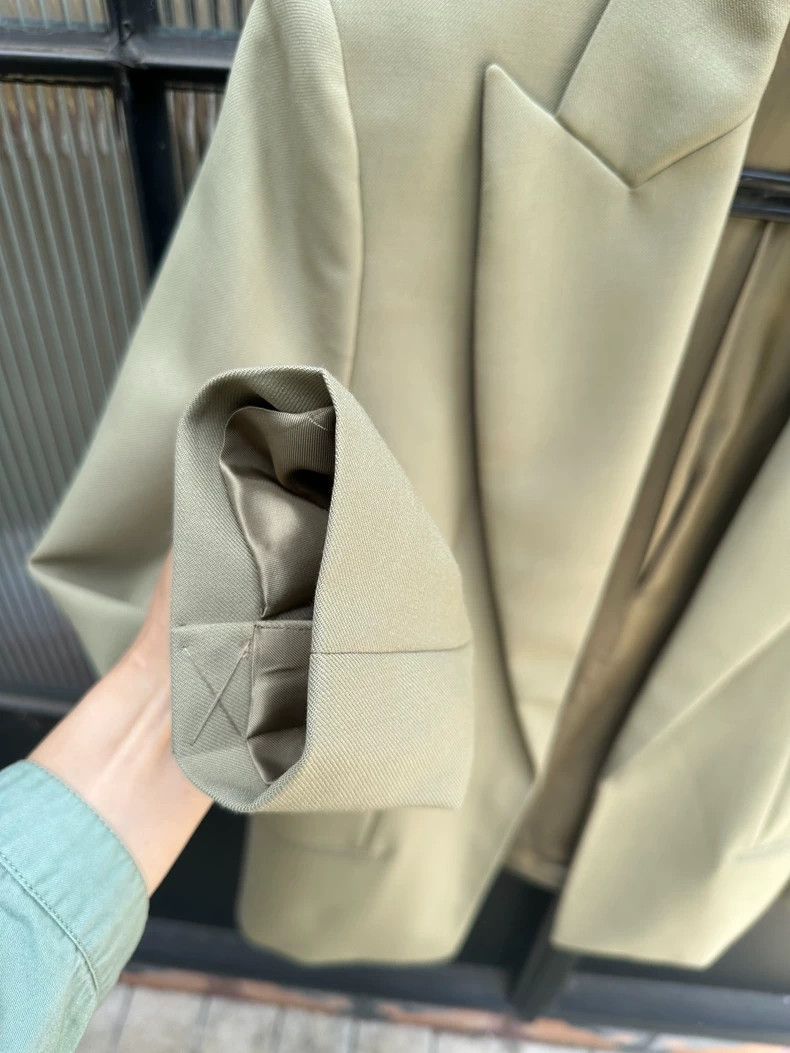 Helmut Lang Helmut Lang Oversized Shoulder Pad Blazer - dmc Size US S / EU 44-46 / 1 - 4 Thumbnail