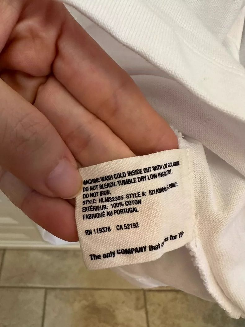Helmut Lang Helmut Lang Artist Series White Longsleeve Tee - dmc Size US XS / EU 42 / 0 - 6 Thumbnail