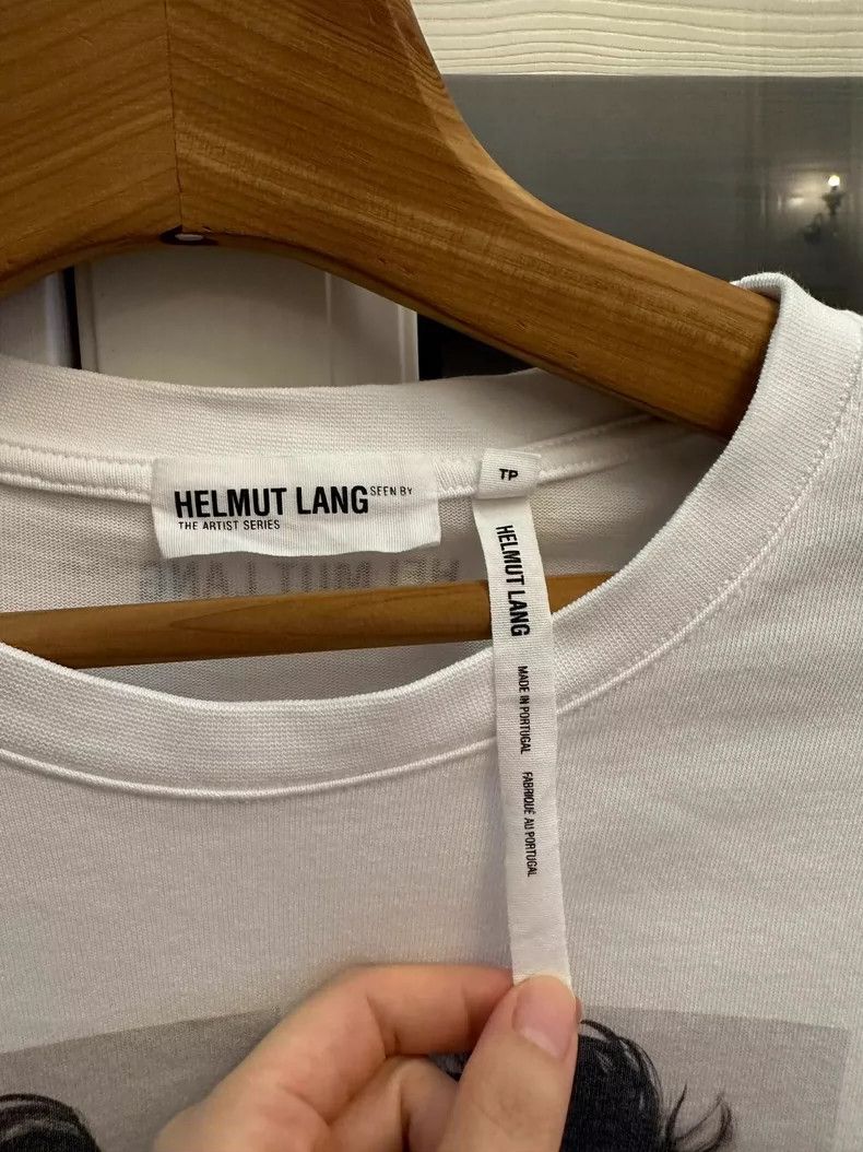 Helmut Lang Helmut Lang Artist Series White Longsleeve Tee - dmc Size US XS / EU 42 / 0 - 5 Thumbnail