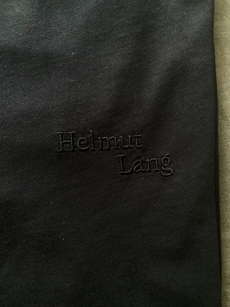 Helmut Lang Helmut Lang Black Embroidered Logo T-shirt - dmc Size US S / EU 44-46 / 1 - 2 Thumbnail