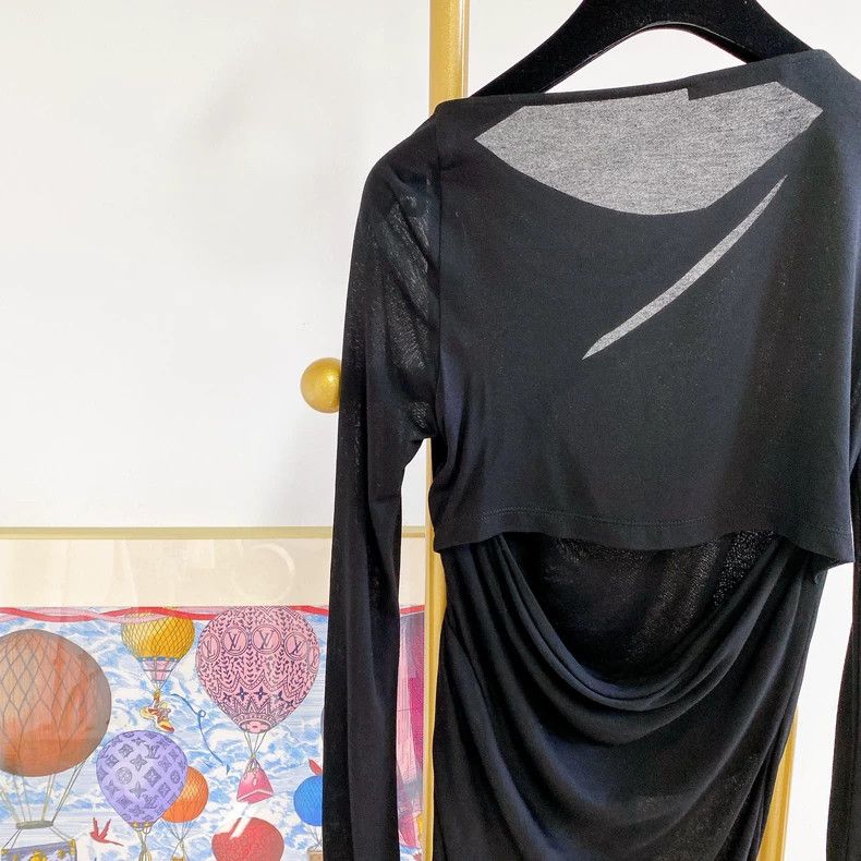 Helmut Lang Helmut Lang Black Backless Top XS - dmc Size US XS / EU 42 / 0 - 5 Thumbnail