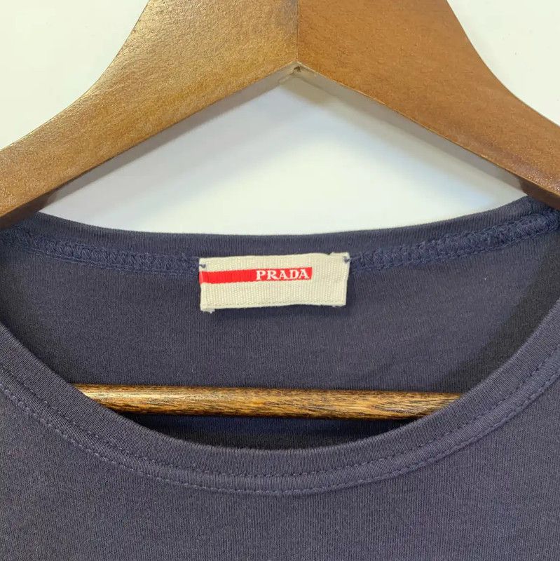 Prada Prada Navy Blue Men's Long Sleeve T-Shirt Size US M / EU 48-50 / 2 - 3 Thumbnail