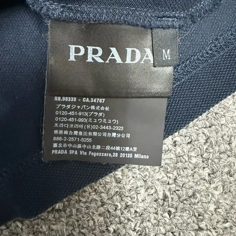 Prada Prada Men's Blue Cotton Polo Shirt Size US M / EU 48-50 / 2 - 4 Thumbnail