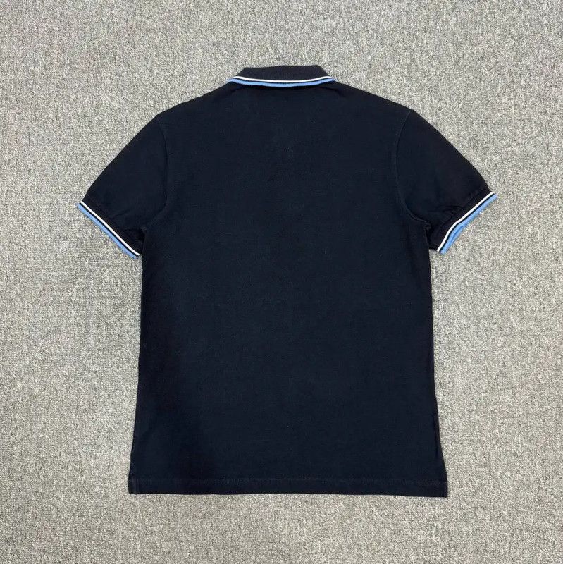 Prada Prada Men's Blue Cotton Polo Shirt Size US M / EU 48-50 / 2 - 2 Thumbnail