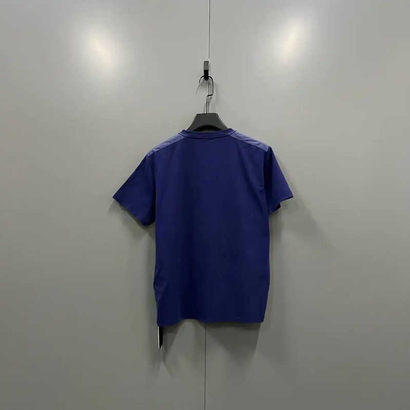 Prada Prada Summer Blue Cotton Logo Short Sleeve Tee Size US XL / EU 56 / 4 - 3 Thumbnail
