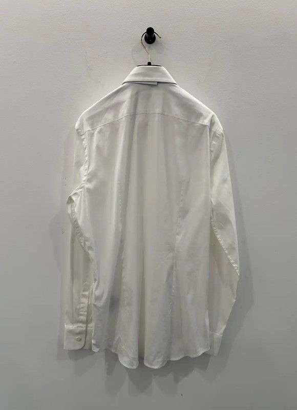 Prada Prada White Cotton Long Sleeve Shirt Size US S / EU 44-46 / 1 - 2 Thumbnail