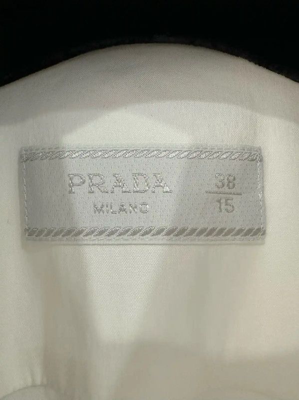 Prada Prada White Cotton Long Sleeve Shirt Size US S / EU 44-46 / 1 - 4 Thumbnail