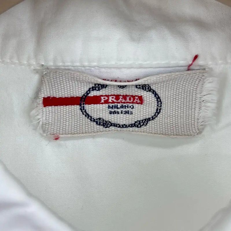 Prada Prada Classic White Button-Up Shirt for Men Size US M / EU 48-50 / 2 - 3 Thumbnail