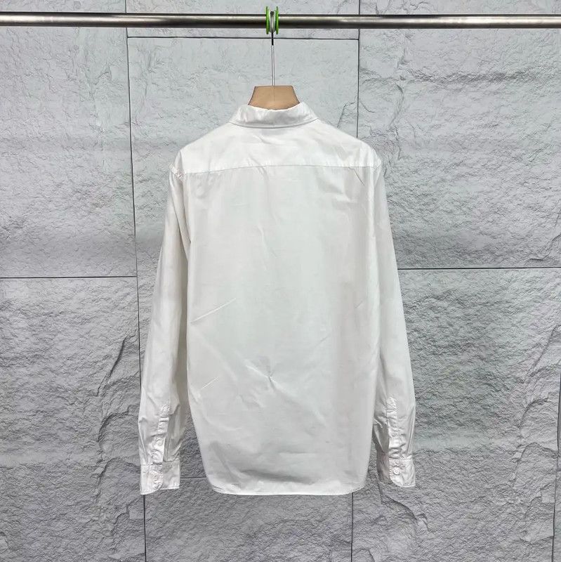Prada Prada Classic White Button-Up Shirt for Men Size US M / EU 48-50 / 2 - 2 Thumbnail