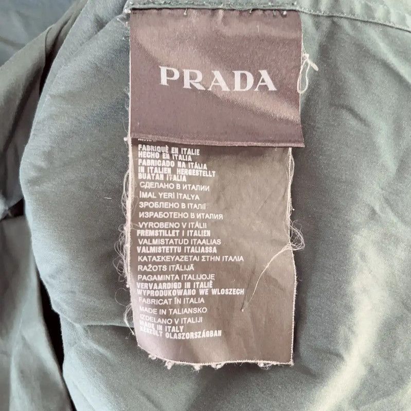 Prada Prada Men's Dark Green Cotton Shirt Size US S / EU 44-46 / 1 - 5 Thumbnail