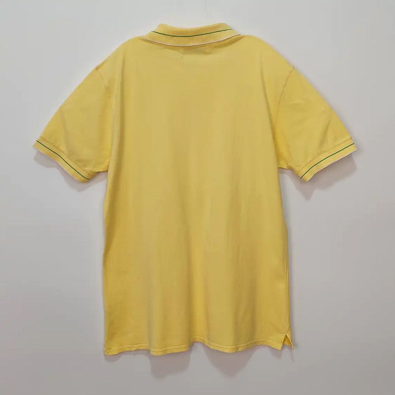 Prada Prada Men's Yellow Cotton Polo Shirt Size US XL / EU 56 / 4 - 2 Thumbnail