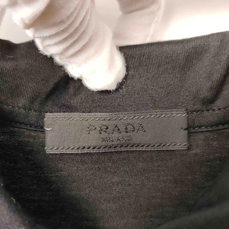 Prada Prada Black Cotton Men's Polo Shirt Size US S / EU 44-46 / 1 - 3 Thumbnail