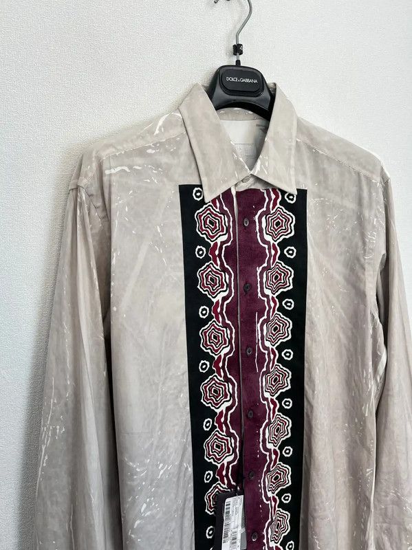 Prada Prada Men’s Long Sleeve Shirt in Cream Size US L / EU 52-54 / 3 - 2 Thumbnail