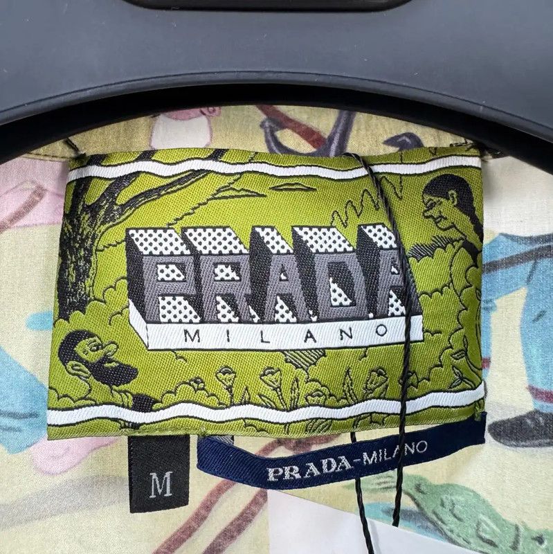 Prada Prada Cartoon Print Short Sleeve Shirt Size US M / EU 48-50 / 2 - 6 Thumbnail