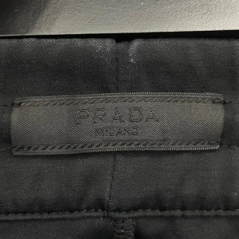 Prada Prada Black Cotton Casual Pants for Men Size US 27 - 3 Thumbnail