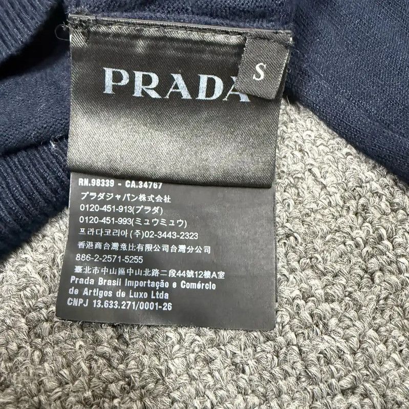 Prada Prada Men's Blue Knit Sweater - Size S Size US S / EU 44-46 / 1 - 4 Thumbnail
