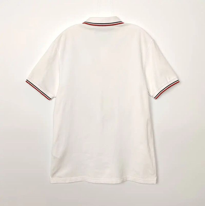 Prada Prada White Cotton Men's Polo Shirt Size US M / EU 48-50 / 2 - 2 Thumbnail