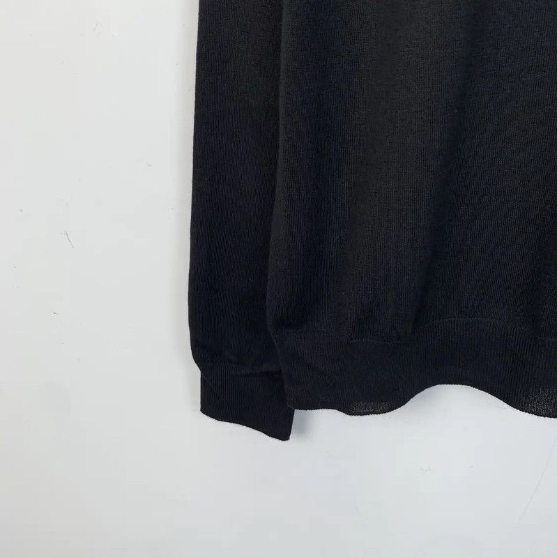 Prada Prada Black Cotton Knit Long Sleeve Shirt Size US L / EU 52-54 / 3 - 4 Thumbnail