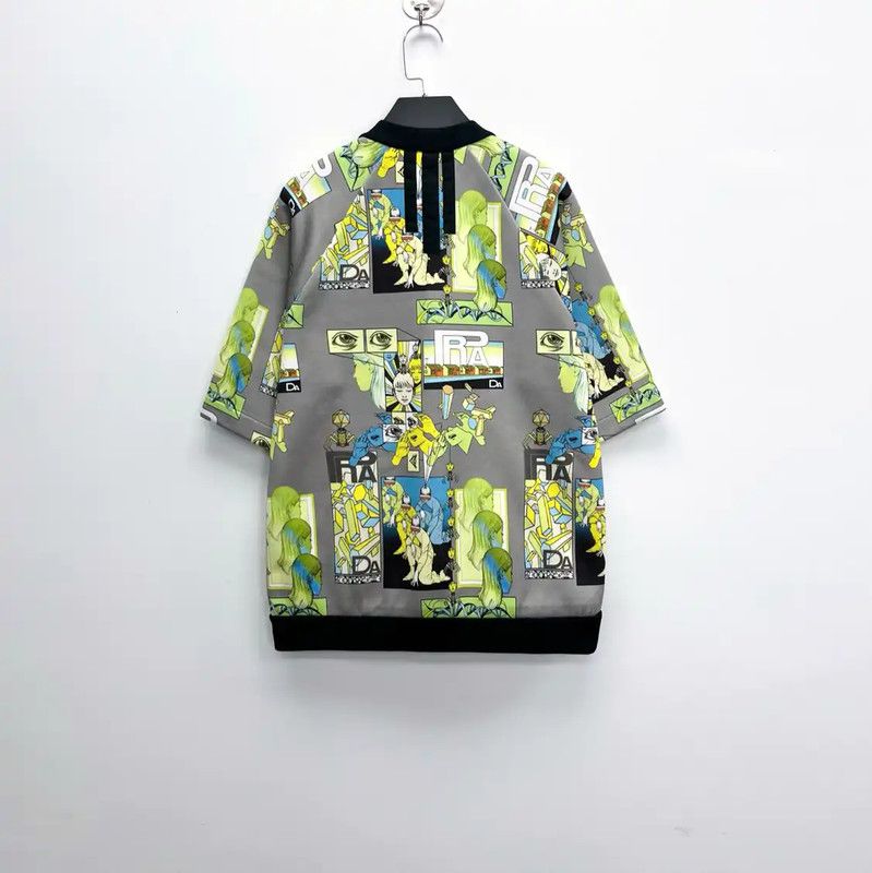 Prada Prada Multicolor Cotton Blend Short Sleeve Sweatshirt Size US S / EU 44-46 / 1 - 2 Thumbnail