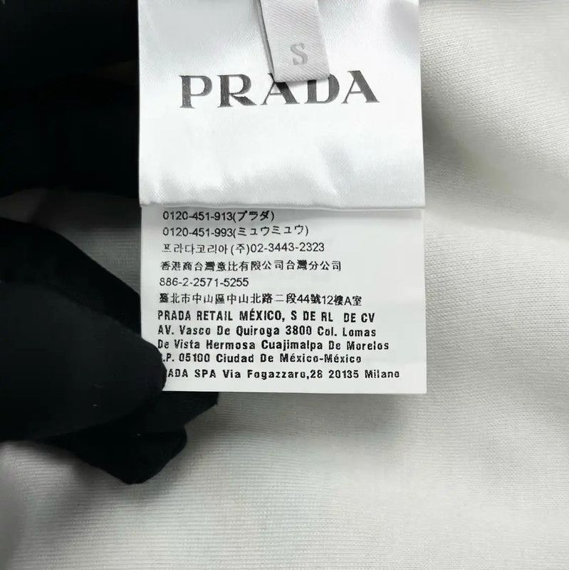 Prada Prada Multicolor Cotton Blend Short Sleeve Sweatshirt Size US S / EU 44-46 / 1 - 4 Thumbnail