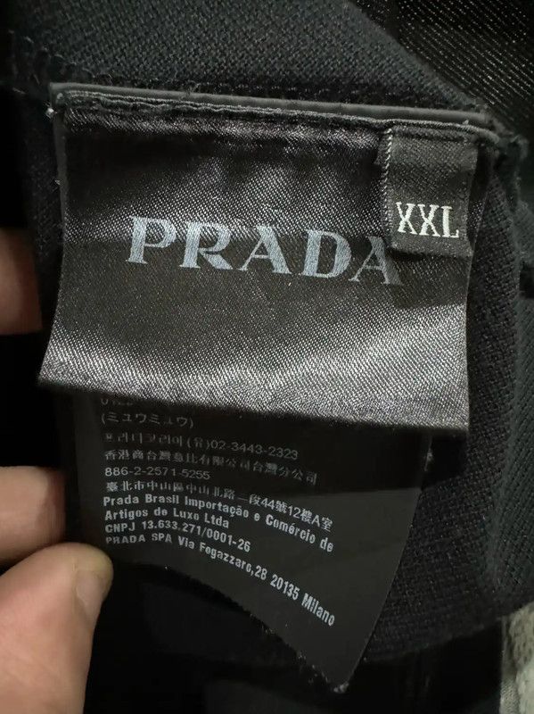 Prada Prada Black Cotton Men's Polo Shirt Size US XXL / EU 58 / 5 - 4 Thumbnail
