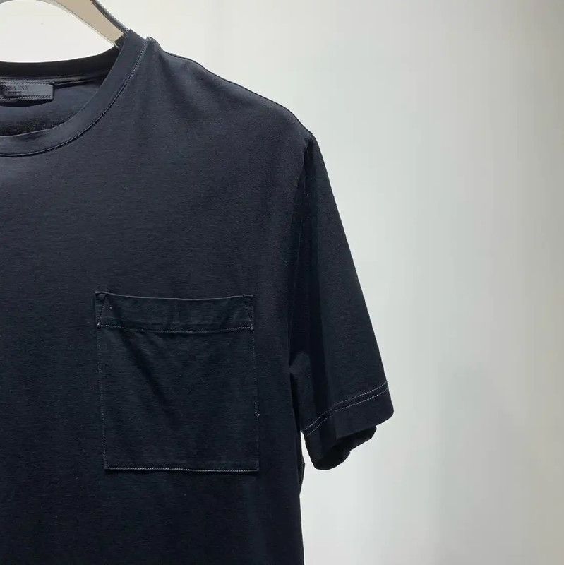 Prada Prada Black Cotton Men's T-shirt Size US L / EU 52-54 / 3 - 5 Thumbnail
