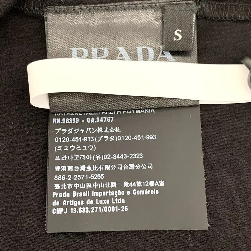 Prada Prada Black Cotton Men's T-Shirt Size S Size US S / EU 44-46 / 1 - 7 Thumbnail
