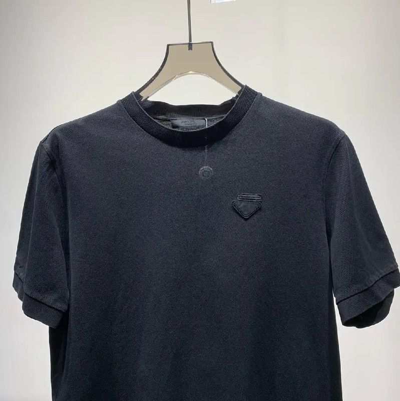 Prada Prada Black Cotton Men's T-Shirt Size US M / EU 48-50 / 2 - 4 Thumbnail