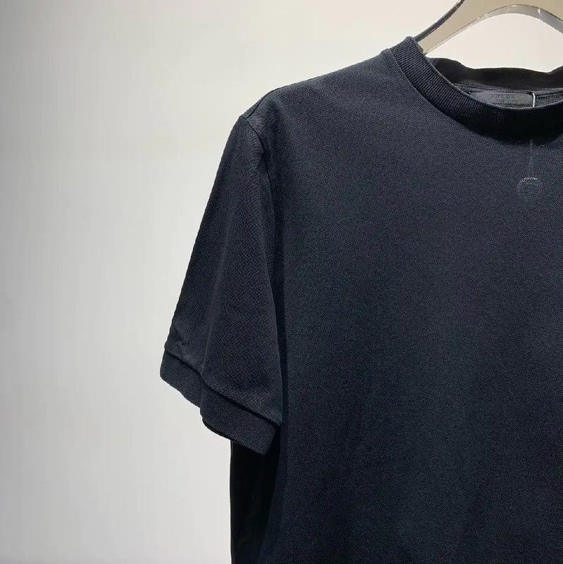 Prada Prada Black Cotton Men's T-Shirt Size US M / EU 48-50 / 2 - 2 Thumbnail