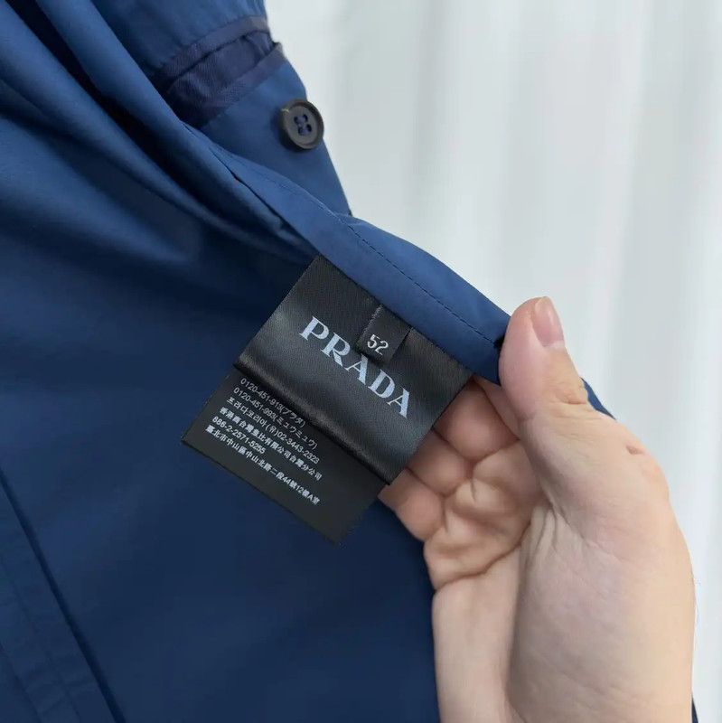 Prada Prada Men's Long Sleeve Blue Nylon Jacket Size US XL / EU 56 / 4 - 6 Thumbnail