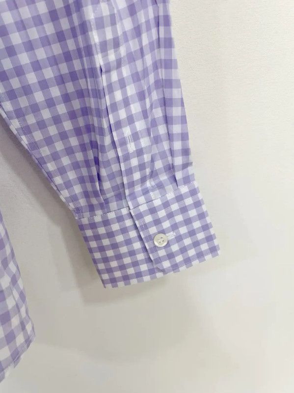 Prada Prada Purple Cotton Long Sleeve Shirt Large Size US L / EU 52-54 / 3 - 6 Thumbnail