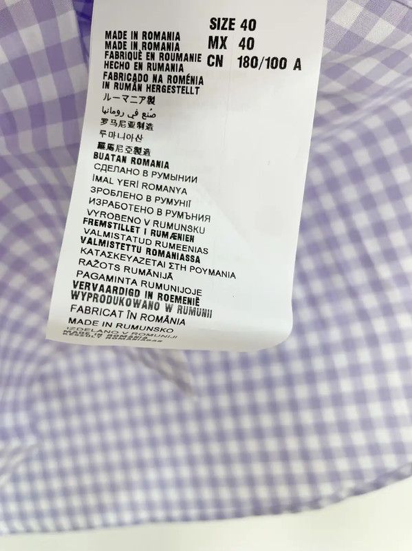 Prada Prada Purple Cotton Long Sleeve Shirt Large Size US L / EU 52-54 / 3 - 7 Thumbnail