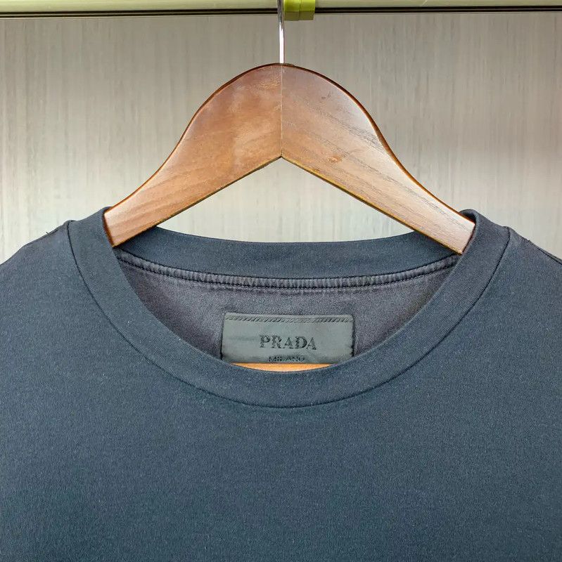 Prada Prada Black Cotton Long Sleeve Tee M Size Size US M / EU 48-50 / 2 - 3 Thumbnail