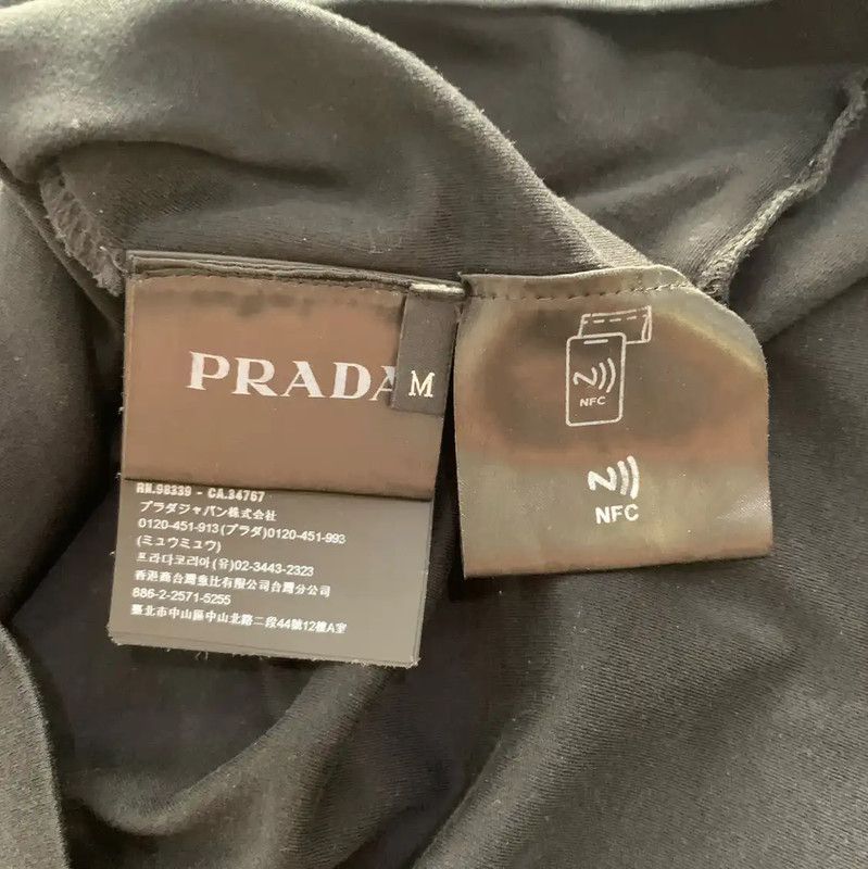 Prada Prada Black Cotton Long Sleeve Tee M Size Size US M / EU 48-50 / 2 - 5 Thumbnail