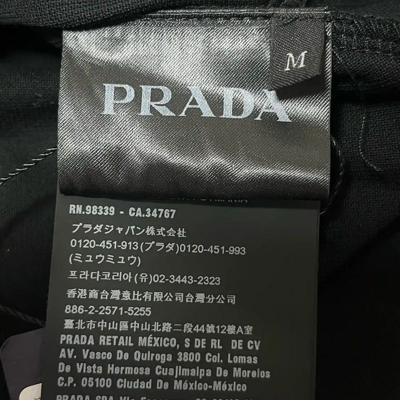 Prada Prada Men's Black Cotton T-Shirt Size US M / EU 48-50 / 2 - 5 Thumbnail