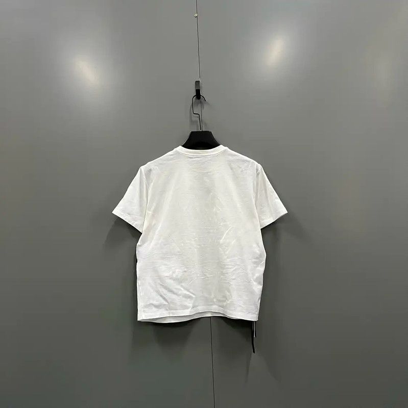 Prada Prada White Logo Short Sleeve T-Shirt Size US L / EU 52-54 / 3 - 4 Thumbnail