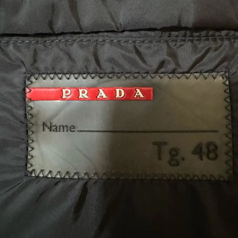 Prada Prada Black Wool Logo Embroidered Down Vest Size US M / EU 48-50 / 2 - 3 Thumbnail