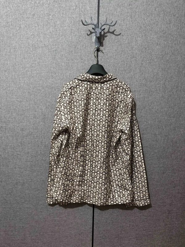 Prada Prada White Silk Printed Jacket Size US S / EU 44-46 / 1 - 2 Thumbnail
