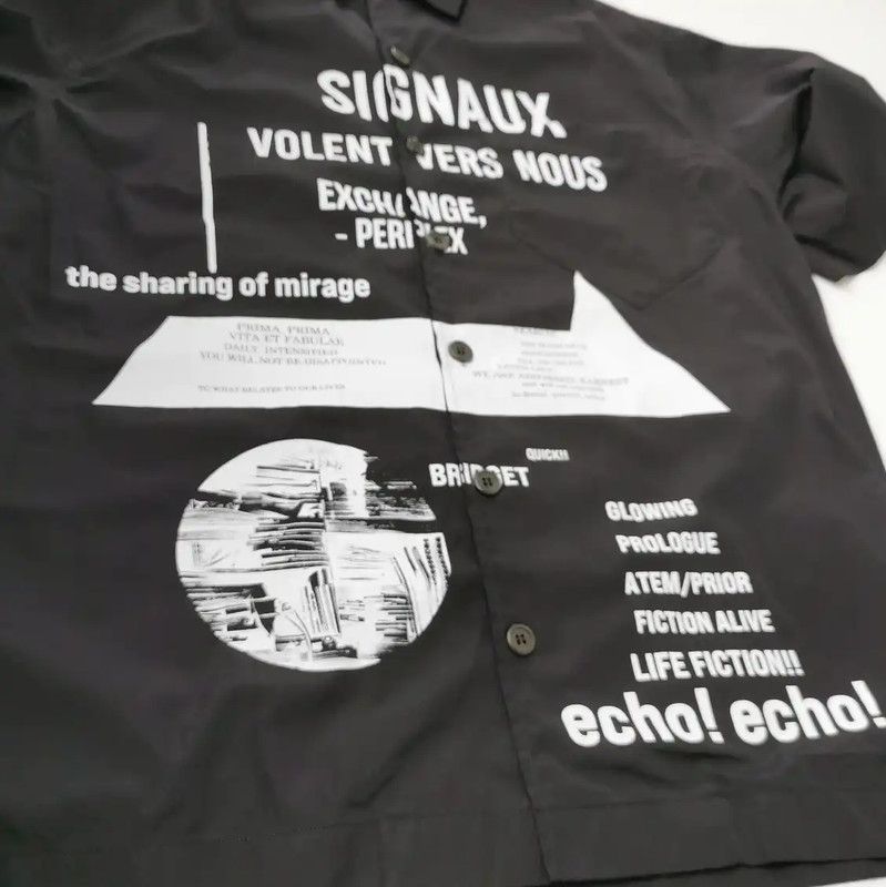 Prada Prada Black Cotton Logo Print Short Sleeve Shirt Size US S / EU 44-46 / 1 - 3 Thumbnail