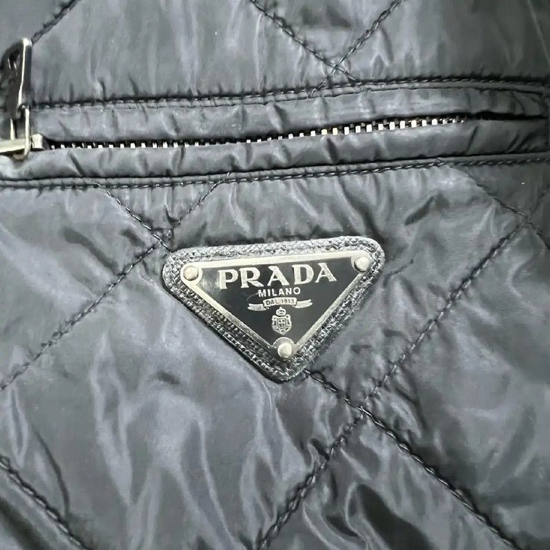 Prada Prada Black Men's Quilted Jacket Size US M / EU 48-50 / 2 - 5 Thumbnail